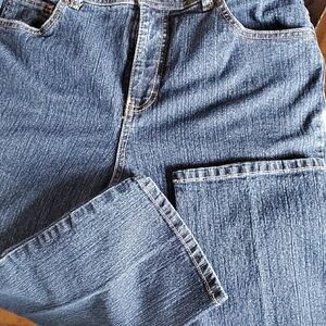 Gloria Vanderbilt Dark Blue Denim Jeans with Purple Label